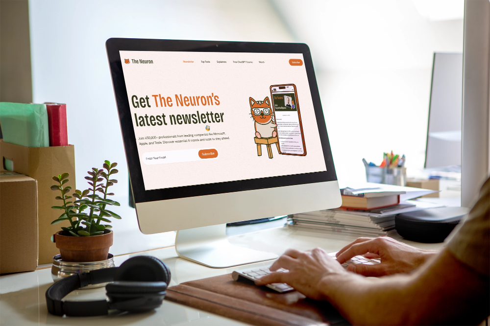 the neuron ai newsletter screen